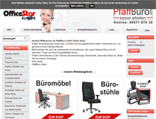 Tablet Screenshot of pfaff-shop.officestar.de